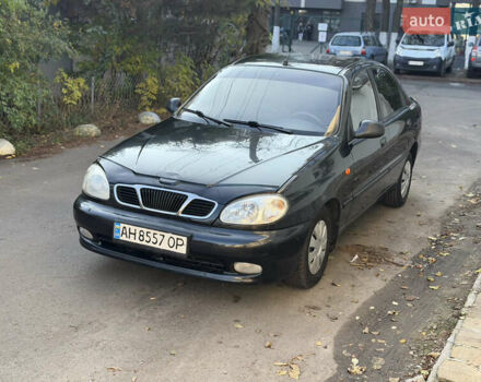 Черный Дэу Ланос, объемом двигателя 1.5 л и пробегом 100 тыс. км за 2900 $, фото 1 на Automoto.ua