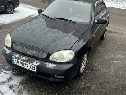 Черный Дэу Ланос, объемом двигателя 1.5 л и пробегом 230 тыс. км за 2200 $, фото 1 на Automoto.ua