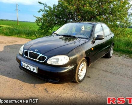 Черный Дэу Ланос, объемом двигателя 1.5 л и пробегом 368 тыс. км за 1150 $, фото 1 на Automoto.ua