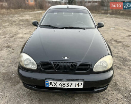 Черный Дэу Ланос, объемом двигателя 1.5 л и пробегом 219 тыс. км за 2300 $, фото 1 на Automoto.ua