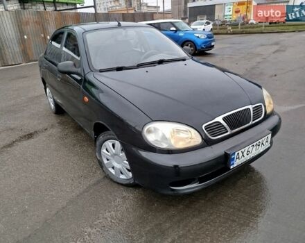 Черный Дэу Ланос, объемом двигателя 1.5 л и пробегом 352 тыс. км за 2000 $, фото 1 на Automoto.ua