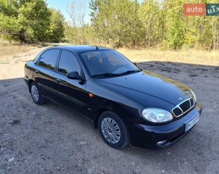 Черный Дэу Ланос, объемом двигателя 1.6 л и пробегом 160 тыс. км за 2700 $, фото 1 на Automoto.ua