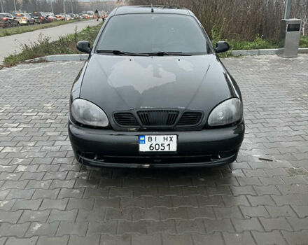 Черный Дэу Ланос, объемом двигателя 1.5 л и пробегом 161 тыс. км за 1950 $, фото 1 на Automoto.ua