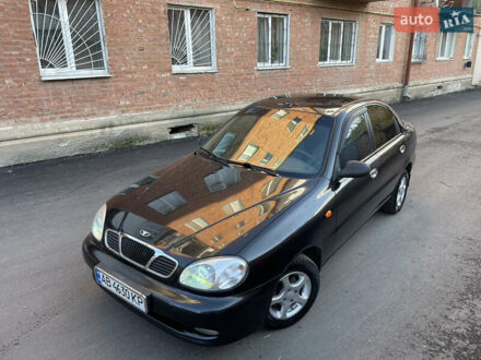 Черный Дэу Ланос, объемом двигателя 1.4 л и пробегом 233 тыс. км за 2500 $, фото 1 на Automoto.ua