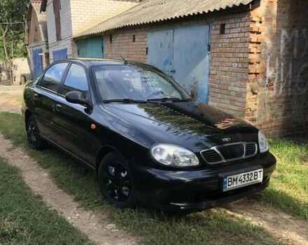 Черный Дэу Ланос, объемом двигателя 1.5 л и пробегом 160 тыс. км за 2750 $, фото 1 на Automoto.ua