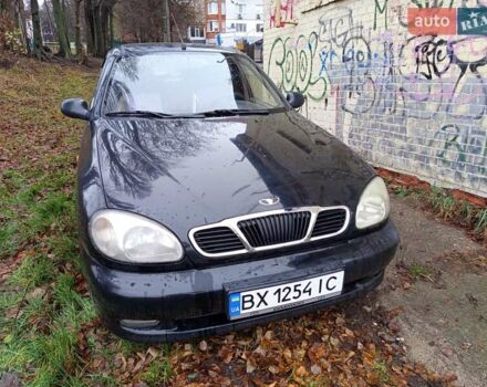 Черный Дэу Ланос, объемом двигателя 1.5 л и пробегом 180 тыс. км за 2300 $, фото 1 на Automoto.ua