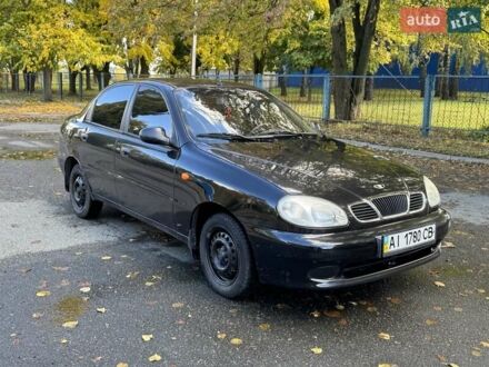 Дэу Ланос 2008 в Белой Церкве на Automoto.ua Черный Дэу Ланос, объемом двигателя 1.5 л и пробегом 164 тыс. км за 3000 $, фото 1 на Automoto.ua