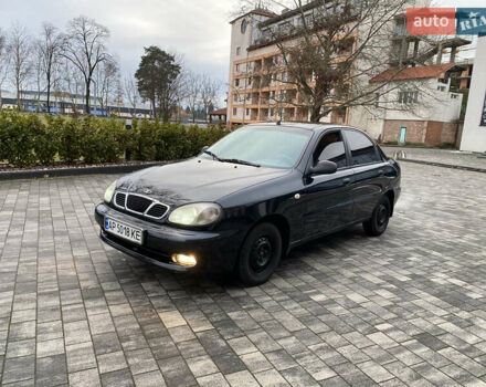 Черный Дэу Ланос, объемом двигателя 1.5 л и пробегом 225 тыс. км за 1999 $, фото 1 на Automoto.ua