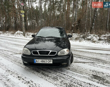 Чорний Деу Ланос, об'ємом двигуна 1.5 л та пробігом 266 тис. км за 2200 $, фото 1 на Automoto.ua