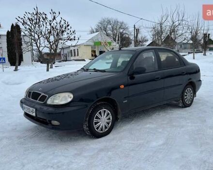 Черный Дэу Ланос, объемом двигателя 1.5 л и пробегом 210 тыс. км за 3200 $, фото 1 на Automoto.ua
