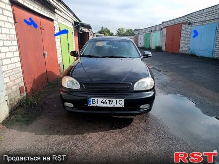 Черный Дэу Ланос, объемом двигателя 1.5 л и пробегом 264 тыс. км за 2500 $, фото 1 на Automoto.ua