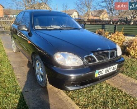 Черный Дэу Ланос, объемом двигателя 1.5 л и пробегом 76 тыс. км за 2300 $, фото 1 на Automoto.ua