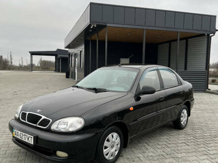 Черный Дэу Ланос, объемом двигателя 1.5 л и пробегом 158 тыс. км за 2900 $, фото 1 на Automoto.ua