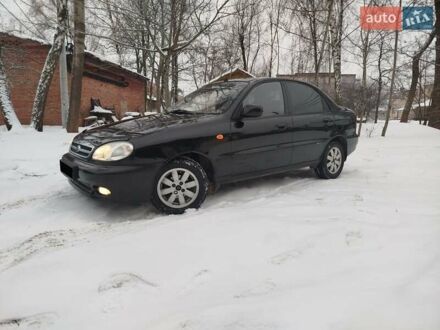 Черный Дэу Ланос, объемом двигателя 1.5 л и пробегом 202 тыс. км за 2999 $, фото 1 на Automoto.ua