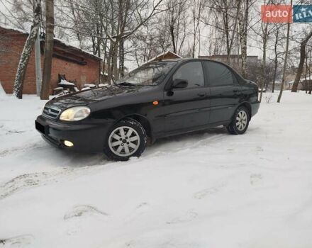 Черный Дэу Ланос, объемом двигателя 1.5 л и пробегом 202 тыс. км за 2999 $, фото 1 на Automoto.ua