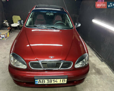 Красный Дэу Ланос, объемом двигателя 1.6 л и пробегом 200 тыс. км за 2000 $, фото 1 на Automoto.ua