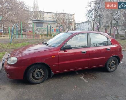 Красный Дэу Ланос, объемом двигателя 1.5 л и пробегом 53 тыс. км за 4500 $, фото 1 на Automoto.ua