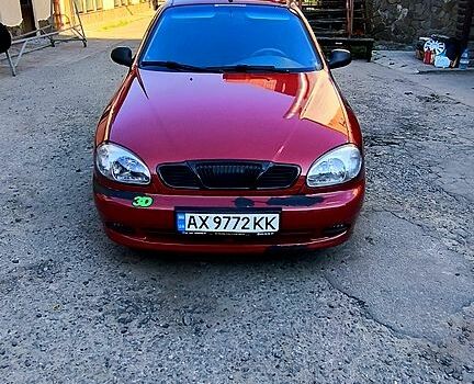 Красный Дэу Ланос, объемом двигателя 1.5 л и пробегом 195 тыс. км за 2850 $, фото 3 на Automoto.ua