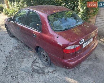 Красный Дэу Ланос, объемом двигателя 1.5 л и пробегом 189 тыс. км за 2300 $, фото 1 на Automoto.ua