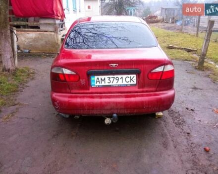 Красный Дэу Ланос, объемом двигателя 1.3 л и пробегом 226 тыс. км за 1500 $, фото 4 на Automoto.ua