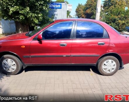 Красный Дэу Ланос, объемом двигателя 1.3 л и пробегом 170 тыс. км за 1800 $, фото 1 на Automoto.ua