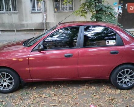 Красный Дэу Ланос, объемом двигателя 1.5 л и пробегом 275 тыс. км за 3300 $, фото 1 на Automoto.ua