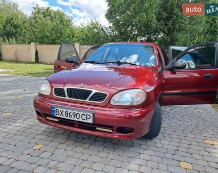 Красный Дэу Ланос, объемом двигателя 1.5 л и пробегом 203 тыс. км за 2550 $, фото 1 на Automoto.ua