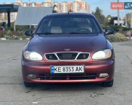 Красный Дэу Ланос, объемом двигателя 1.6 л и пробегом 219 тыс. км за 2900 $, фото 1 на Automoto.ua