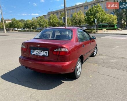 Красный Дэу Ланос, объемом двигателя 1.5 л и пробегом 200 тыс. км за 2400 $, фото 1 на Automoto.ua