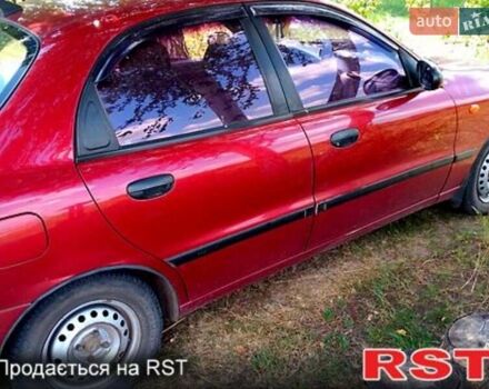 Красный Дэу Ланос, объемом двигателя 1.5 л и пробегом 280 тыс. км за 1900 $, фото 1 на Automoto.ua