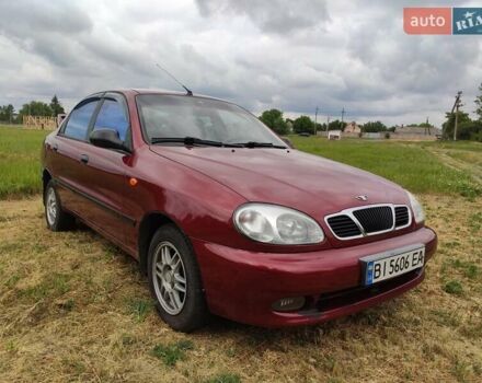Красный Дэу Ланос, объемом двигателя 1.5 л и пробегом 177 тыс. км за 2900 $, фото 2 на Automoto.ua