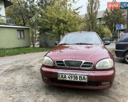Красный Дэу Ланос, объемом двигателя 1.5 л и пробегом 375 тыс. км за 1400 $, фото 1 на Automoto.ua