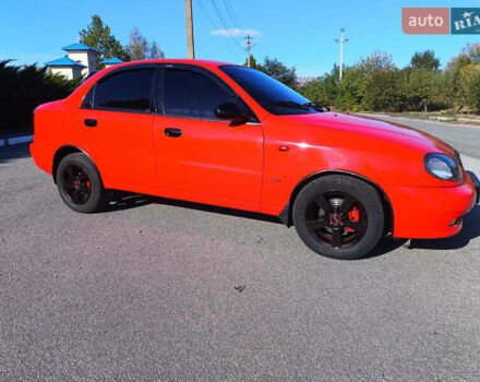 Красный Дэу Ланос, объемом двигателя 1.6 л и пробегом 187 тыс. км за 3150 $, фото 3 на Automoto.ua