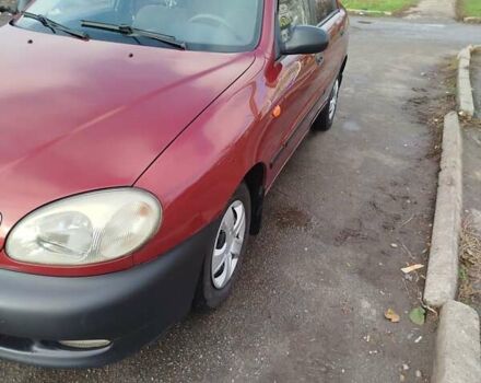 Красный Дэу Ланос, объемом двигателя 1.5 л и пробегом 216 тыс. км за 2500 $, фото 1 на Automoto.ua