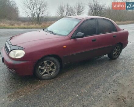 Красный Дэу Ланос, объемом двигателя 1.5 л и пробегом 226 тыс. км за 2400 $, фото 2 на Automoto.ua