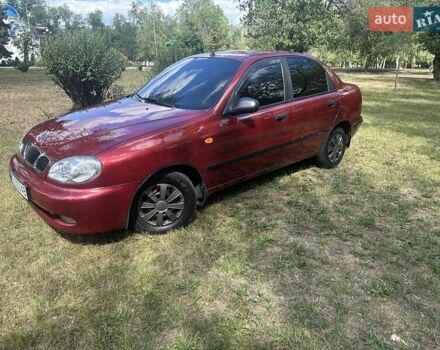 Красный Дэу Ланос, объемом двигателя 1.5 л и пробегом 59 тыс. км за 3750 $, фото 2 на Automoto.ua