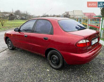 Красный Дэу Ланос, объемом двигателя 1.5 л и пробегом 224 тыс. км за 1750 $, фото 2 на Automoto.ua