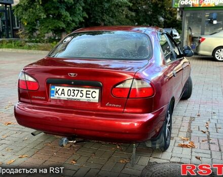 Красный Дэу Ланос, объемом двигателя 1.5 л и пробегом 290 тыс. км за 1950 $, фото 2 на Automoto.ua