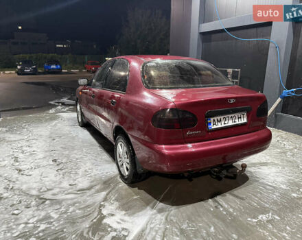 Красный Дэу Ланос, объемом двигателя 1.6 л и пробегом 240 тыс. км за 2200 $, фото 3 на Automoto.ua