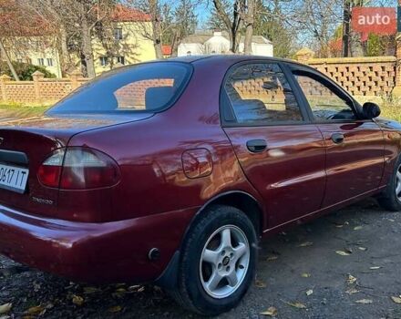 Красный Дэу Ланос, объемом двигателя 1.6 л и пробегом 216 тыс. км за 1900 $, фото 9 на Automoto.ua