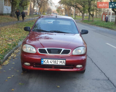Красный Дэу Ланос, объемом двигателя 1.5 л и пробегом 270 тыс. км за 2450 $, фото 1 на Automoto.ua