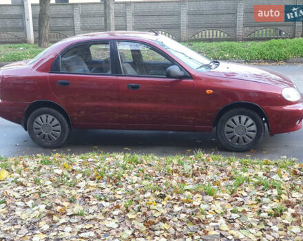 Красный Дэу Ланос, объемом двигателя 1.5 л и пробегом 270 тыс. км за 2450 $, фото 3 на Automoto.ua