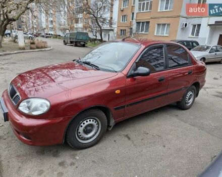 Красный Дэу Ланос, объемом двигателя 1.5 л и пробегом 146 тыс. км за 2300 $, фото 3 на Automoto.ua