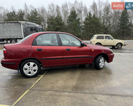 Красный Дэу Ланос, объемом двигателя 1.5 л и пробегом 310 тыс. км за 1850 $, фото 1 на Automoto.ua