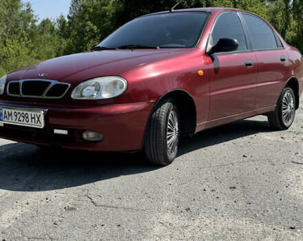 Красный Дэу Ланос, объемом двигателя 1.5 л и пробегом 283 тыс. км за 3000 $, фото 1 на Automoto.ua