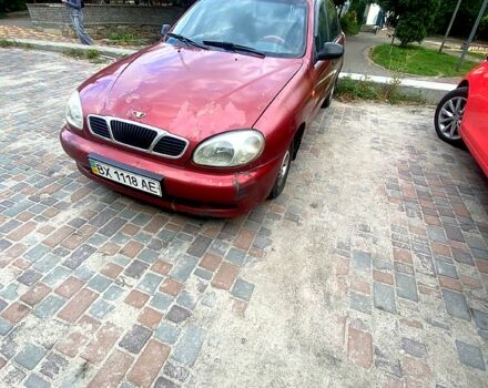 Красный Дэу Ланос, объемом двигателя 1.5 л и пробегом 160 тыс. км за 1930 $, фото 6 на Automoto.ua