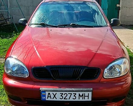 Красный Дэу Ланос, объемом двигателя 1.5 л и пробегом 163 тыс. км за 2200 $, фото 1 на Automoto.ua