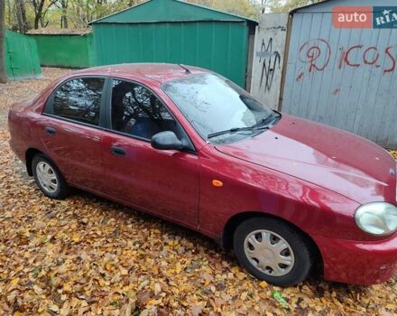 Красный Дэу Ланос, объемом двигателя 1.5 л и пробегом 118 тыс. км за 3500 $, фото 1 на Automoto.ua