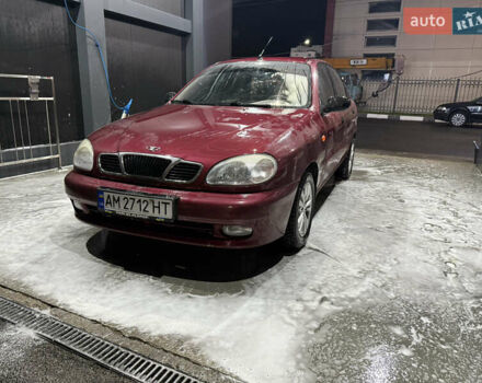 Красный Дэу Ланос, объемом двигателя 1.6 л и пробегом 240 тыс. км за 2200 $, фото 1 на Automoto.ua