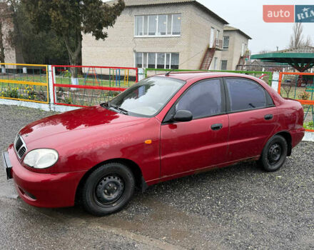 Красный Дэу Ланос, объемом двигателя 1.5 л и пробегом 224 тыс. км за 1750 $, фото 1 на Automoto.ua